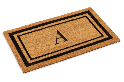 Bordered Monogrammed Mat