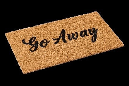 Go Away Vinyl Backed