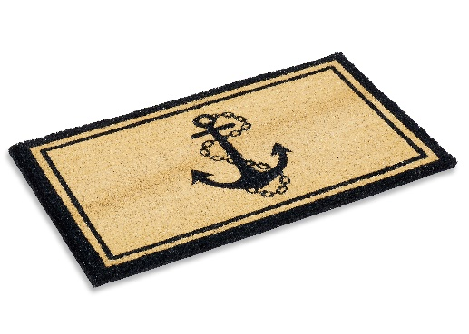 Vinyl Backed Printed Coco Mats ½” Thick Anchor