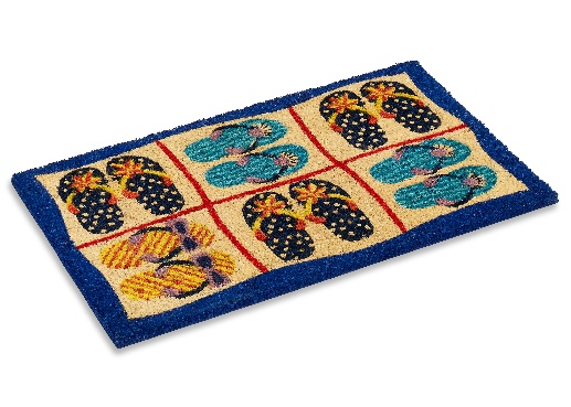 Vinyl Backed Printed Coco Mats ½” Thick Beach
