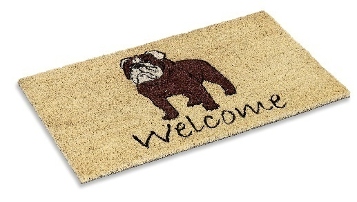 Vinyl Backed Printed Coco Mats ½” Thick Bull Dog