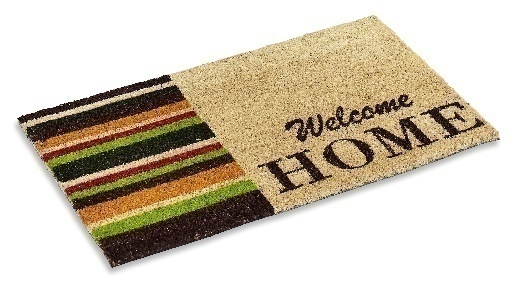 Vinyl Backed Printed Coco Mats ½” Thick Welcome Home