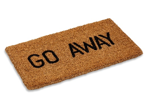 Woven Back Coco Mat 1” Thick Go Away