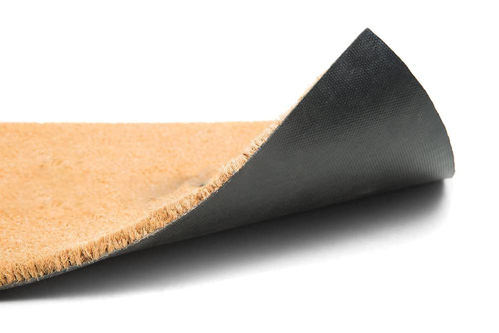 Vinyl-Backed Coir Doormat, ½″ Thick