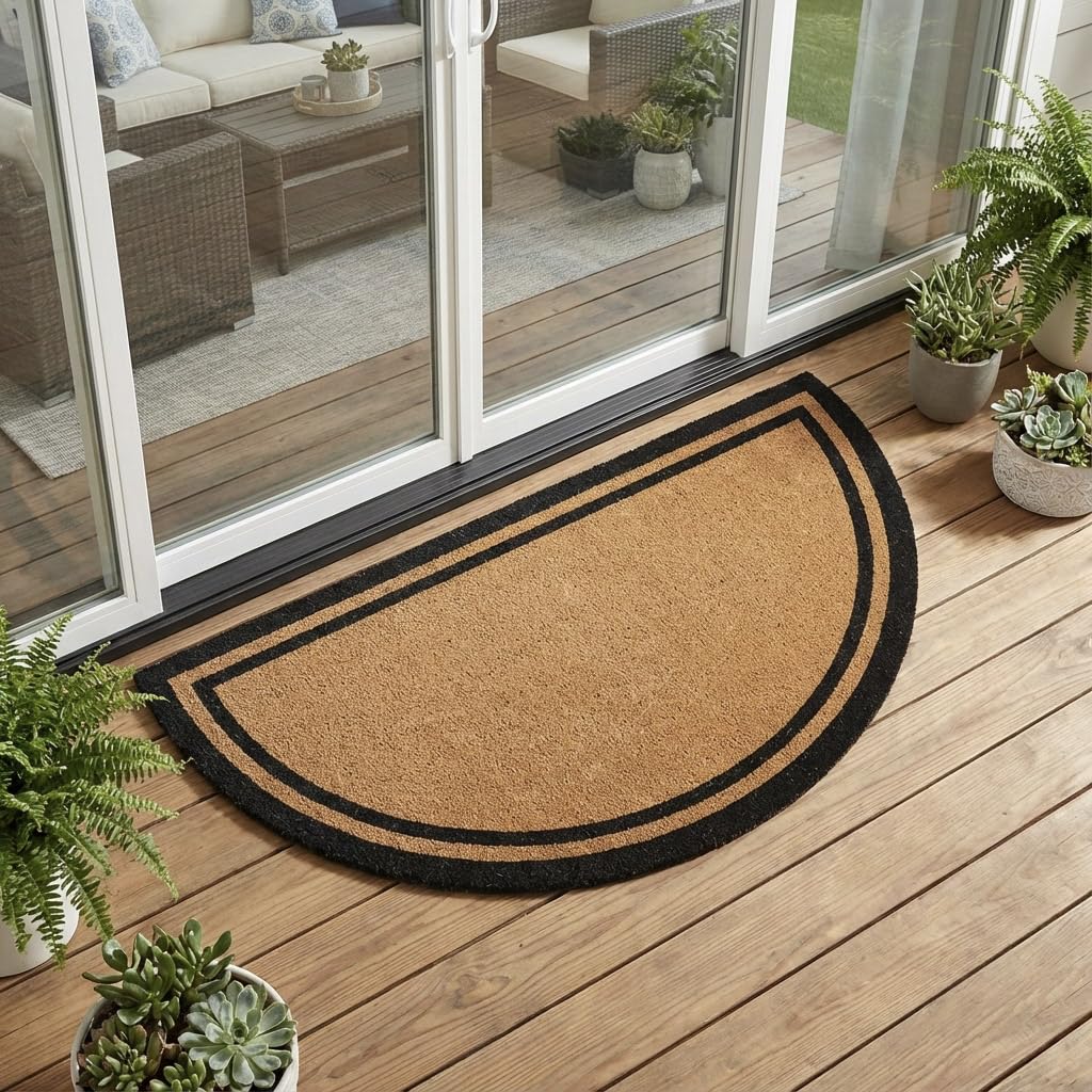 Half-Round Black Border