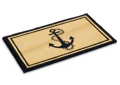 Anchor Coir Doormat, Vinyl-Backed