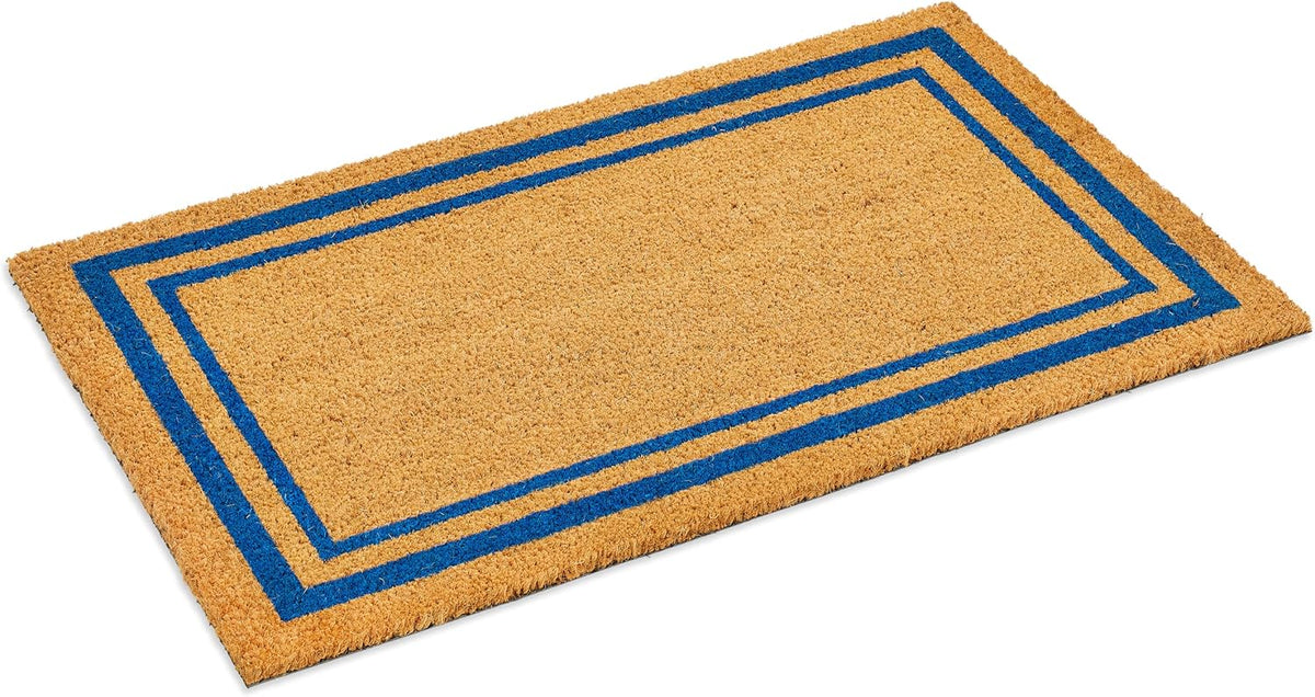 Border Coir Doormat, Vinyl-Backed