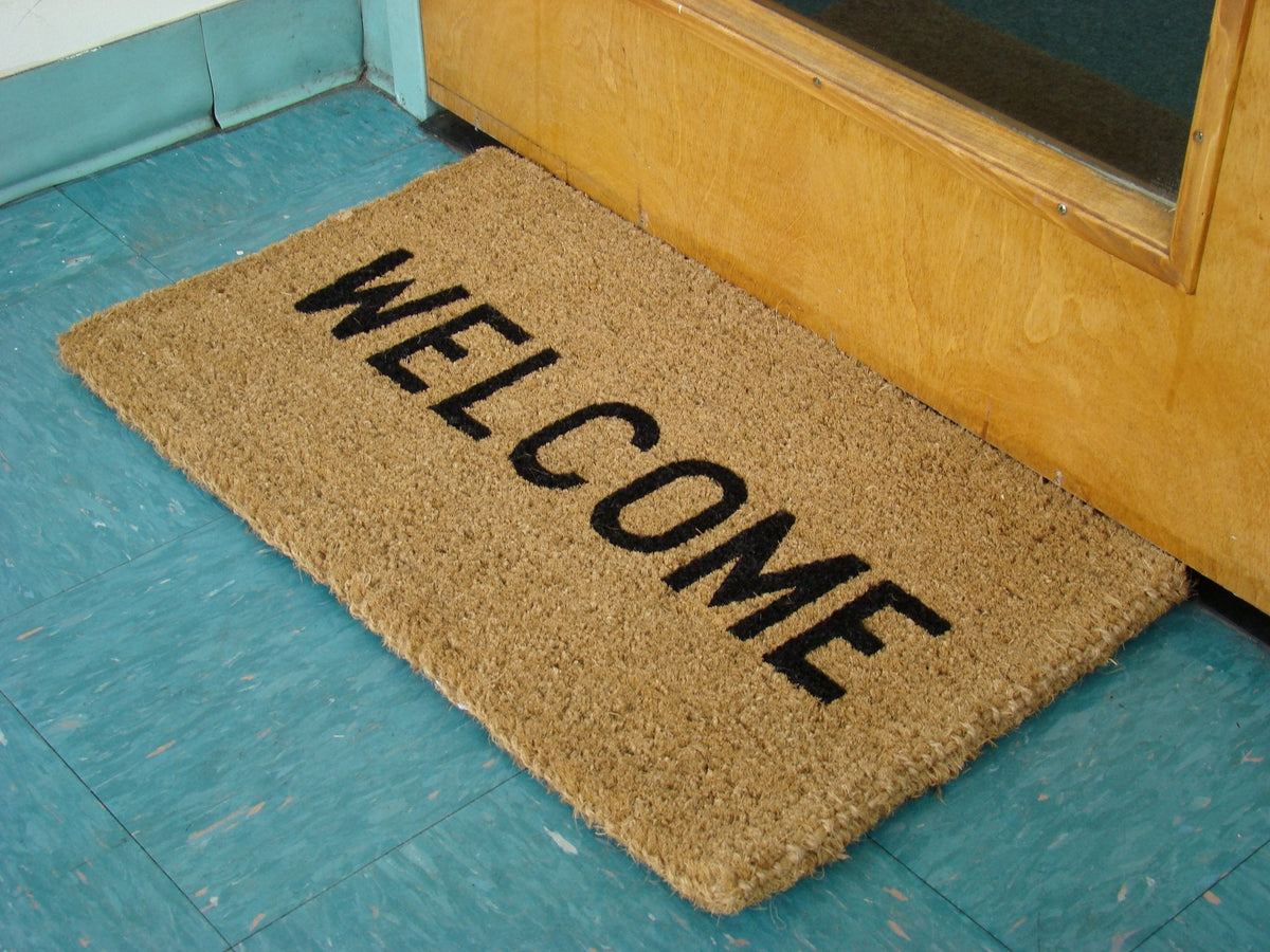 Welcome, Woven-Backed