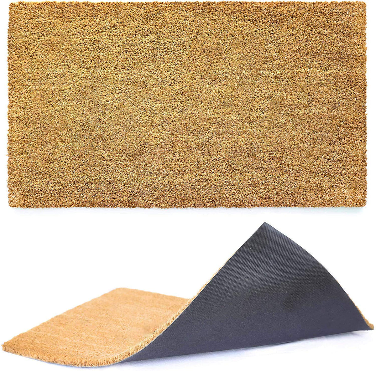 Vinyl-Backed Coir Doormat, ½″ Thick