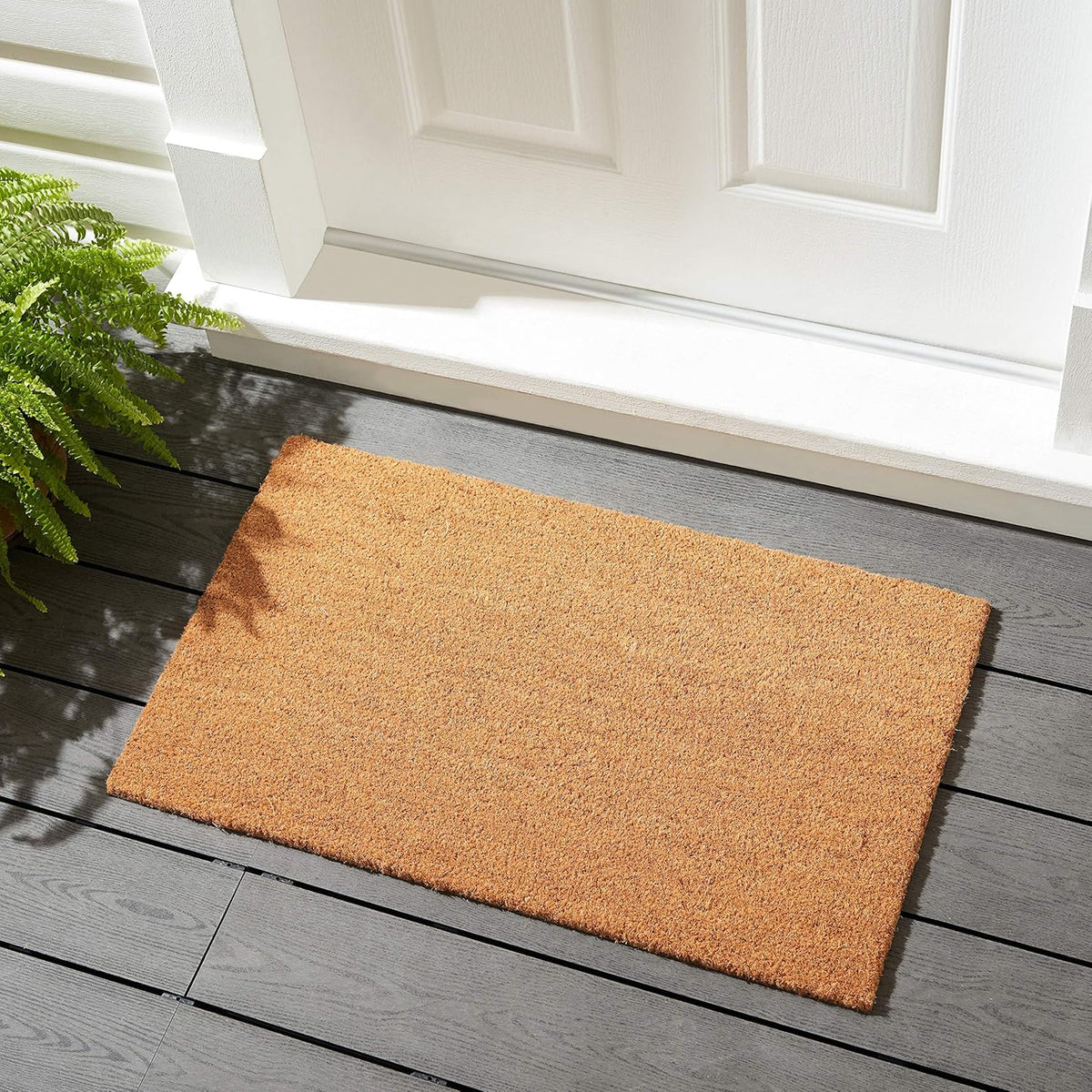 Vinyl-Backed Coir Doormat