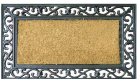 Inlaid Coco Rubber Scroll Border