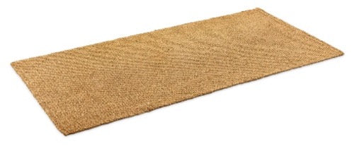 Flat-Woven Coir Rug, ¼″, Latex-Backed