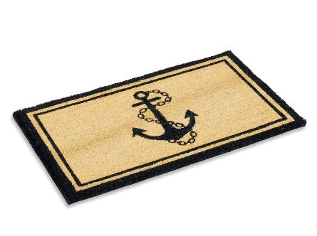 Anchor Coir Doormat, Vinyl-Backed