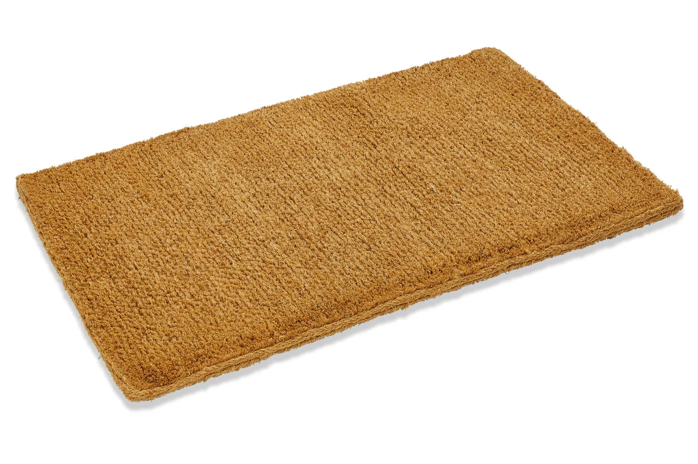 The mat on white, showing the rope-bound edge