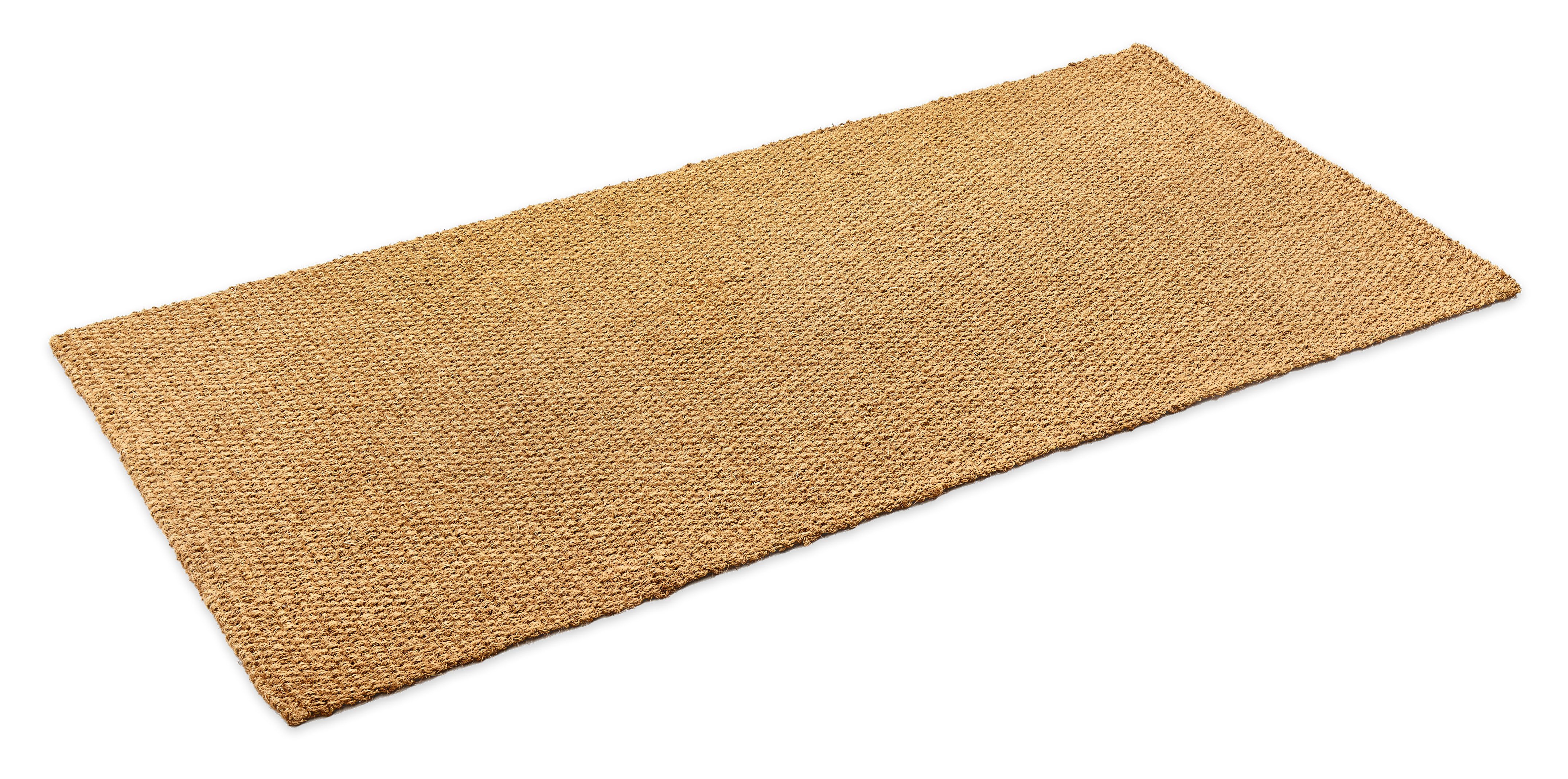 Natural coco rug with latex backing Size 3' x 6'