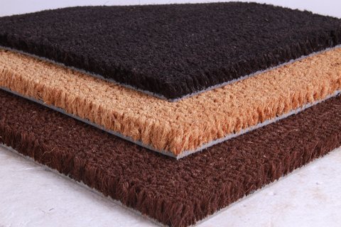 COLORED COCO MATS IN STANDARD SIZES WITH VINYL BACKING